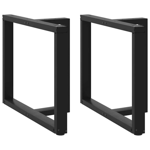 vidaXL 2 db fekete, T-alakú étkezőasztal láb 90x35x(72-73) cm acél étkezőasztal