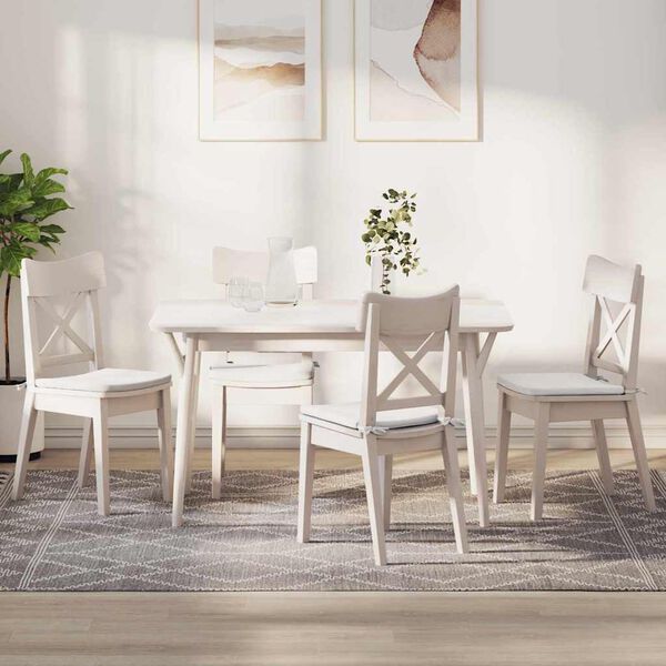 vidaXL &Uuml;lőp&aacute;rn&aacute;k 4 pcs Feh&eacute;r 40 x 40 x 3 cm sz&ouml;vet