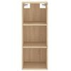 vidaXL sonoma t&ouml;lgy szerelt fa magasszekr&eacute;ny 34,5x34x180 cm