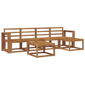 vidaXL K&uuml;lt&eacute;ri kanap&eacute; szett 6 pcs Term&eacute;szetes