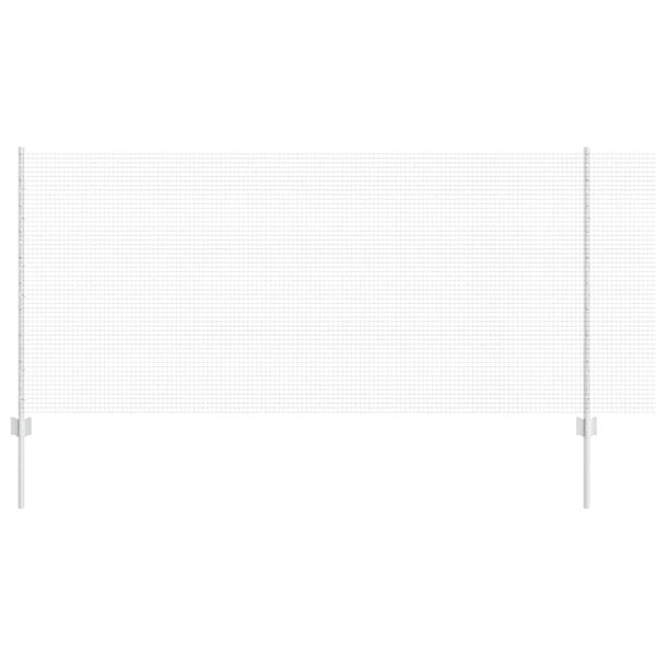 vidaXL Ker&iacute;t&eacute;s oszlopokkal Ez&uuml;st 1 x 50 m Ac&eacute;l