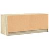 vidaXL sonoma t&ouml;lgy sz&iacute;nű TV-szekr&eacute;ny &uuml;vegajt&oacute;kkal 102 x 37 x 42 cm