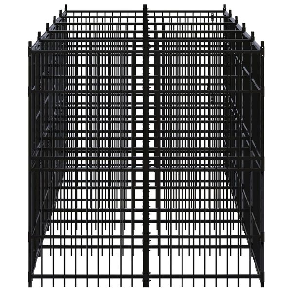 vidaXL acél kültéri kutyakennel 9,22 m²