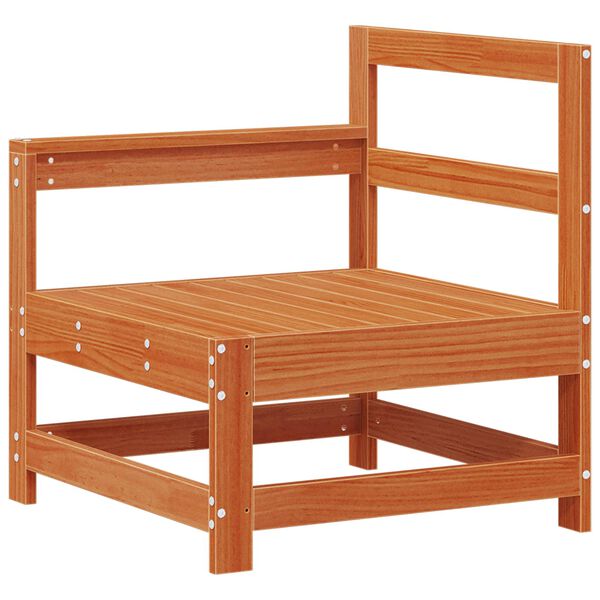 vidaXL Kerti lounge szett 8 pcs Viaszbarna T&ouml;m&ouml;r fenyő