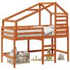 vidaXL Tetőt&eacute;ri &aacute;gykeret Viaszbarna 90 x 190 cm T&ouml;m&ouml;r fenyő