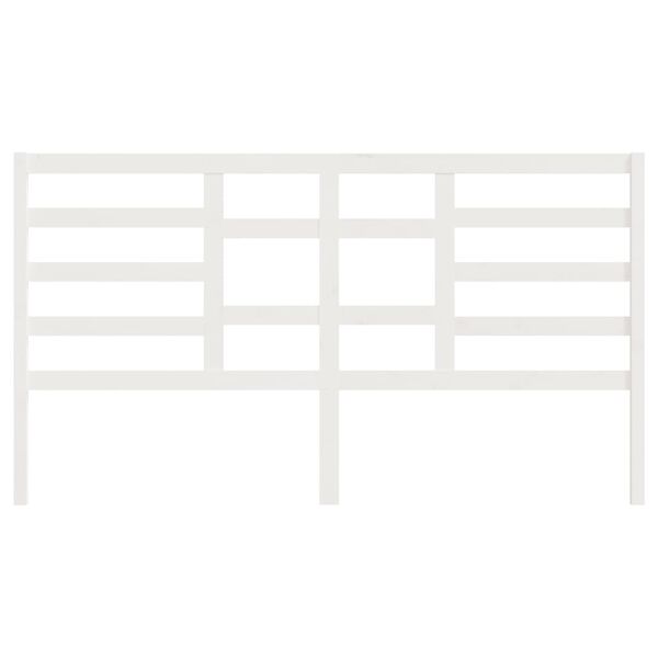 vidaXL feh&eacute;r t&ouml;m&ouml;r fenyőfa &aacute;gyfejt&aacute;mla 186 x 4 x 104 cm