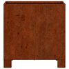 vidaXL 2 db rozsda sz&iacute;nű corten ac&eacute;l n&ouml;v&eacute;nytart&oacute; l&aacute;bbal 30x30x30 cm