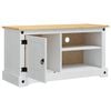 vidaXL TV szekr&eacute;ny Corona Feh&eacute;r 100 x 40 x 52 cm T&ouml;m&ouml;r fenyőfa