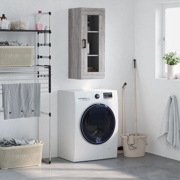 vidaXL sz&uuml;rke sonoma sz&iacute;nű fali szekr&eacute;ny 34,5 x 34 x 90 cm