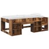 vidaXL Gyerek&aacute;gy keret t&aacute;rol&oacute;val Antik Fa 90 x 190 cm Szerelt Fa
