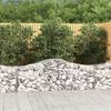 vidaXL 13 db íves horganyzott vas gabion kosár 200x50x60/80 cm