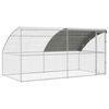 vidaXL Csirkeketrec 2 db Ez&uuml;st 400 x 200 x 200 cm Ac&eacute;l &eacute;s PE