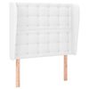 vidaXL fehér műbőr fejtámla szárnyakkal 103x23x118/128 cm