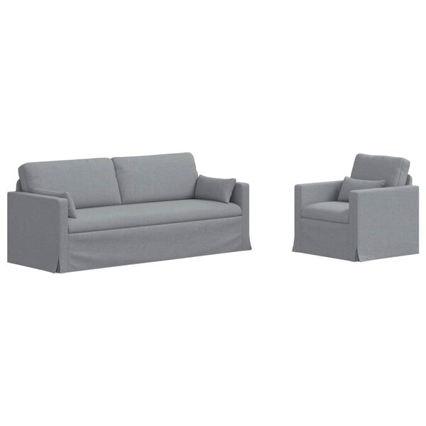 vidaXL Kanap&eacute; 2 pcs Vil&aacute;gossz&uuml;rke 198 x 78 x 80 cm sz&ouml;vet