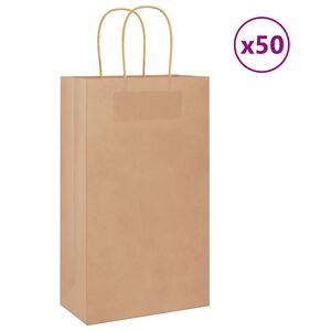 vidaXL 50 db barna pap&iacute;rzacsk&oacute;k foganty&uacute;kkal 21x11x36 cm