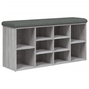 vidaXL sz&uuml;rke sonoma sz&iacute;nű szerelt fa cipőt&aacute;rol&oacute; pad 102 x 32 x 50 cm