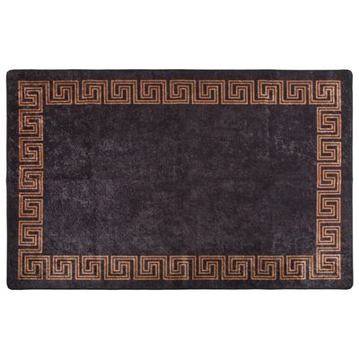 vidaXL fekete és arany csúszásmentes mosható szőnyeg 160 x 230 cm