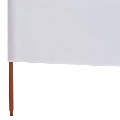 vidaXL fehér szövet 3-paneles szélellenző 400 x 120 cm