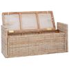 vidaXL T&aacute;rol&oacute;pad p&aacute;rn&aacute;val Term&eacute;szetes 110 x 40 x 50 cm Rattan