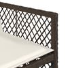 vidaXL 13 r&eacute;szes barna polyrattan kerti &uuml;lőgarnit&uacute;ra p&aacute;rn&aacute;kkal