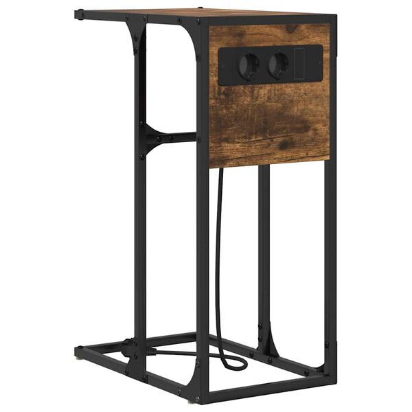 vidaXL &Eacute;jjeliszekr&eacute;ny F&uuml;st&ouml;lt t&ouml;lgy 41,5 x 26 x 60,5 cm Faanyag