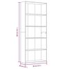 vidaXL 5 szintes sz&uuml;rke sonoma szerelt fa k&ouml;nyvszekr&eacute;ny 80x30x189 cm