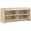 vidaXL TV szekr&eacute;ny 100 x 33 x 47 cm Sonoma T&ouml;lgy Szerelt Fa