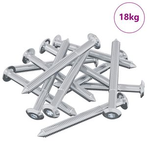 vidaXL Csavar 1600 pcs Ez&uuml;st M6 x 60 mm Ac&eacute;l