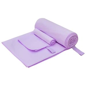 vidaXL Sportt&ouml;r&ouml;lk&ouml;ző Szett 2 db Lila 50 x 30 cm, 200 x 100 cm