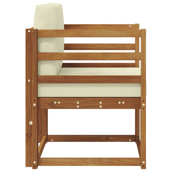 vidaXL K&uuml;lt&eacute;ri kanap&eacute; szett T&ouml;m&ouml;r ak&aacute;cfa &eacute;s poli&eacute;szter Term&eacute;szetes