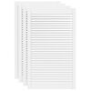 vidaXL 4 db feh&eacute;r t&ouml;m&ouml;r fenyőfa lamell&aacute;s szekr&eacute;nyajt&oacute; 99,3 x 59,4 cm