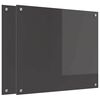 vidaXL Konyhai h&aacute;tfal 2 pcs S&ouml;t&eacute;tsz&uuml;rke 70 x 60 cm edzett &uuml;veg