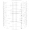 vidaXL k&ouml;r alak&uacute; horganyzott ac&eacute;l gabion oszlop &Oslash;100 x 100 cm