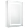 vidaXL t&uuml;kr&ouml;s f&uuml;rdőszobaszekr&eacute;ny LED vil&aacute;g&iacute;t&aacute;ssal 50 x 13 x 70 cm