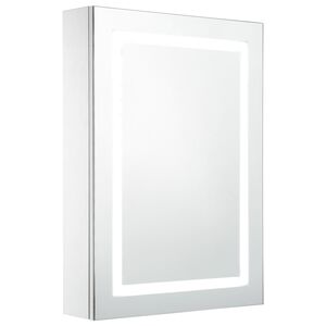 vidaXL t&uuml;kr&ouml;s f&uuml;rdőszobaszekr&eacute;ny LED vil&aacute;g&iacute;t&aacute;ssal 50 x 13 x 70 cm