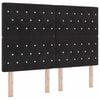 vidaXL LED &aacute;gyt&aacute;mla LED szalagokkal fejt&aacute;ml&aacute;val Fekete 160 cm B&aacute;rsony