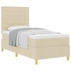 vidaXL Boxrug&oacute;s &aacute;gy fejt&aacute;ml&aacute;val Kr&eacute;m 90 x 200 cm sz&ouml;vet