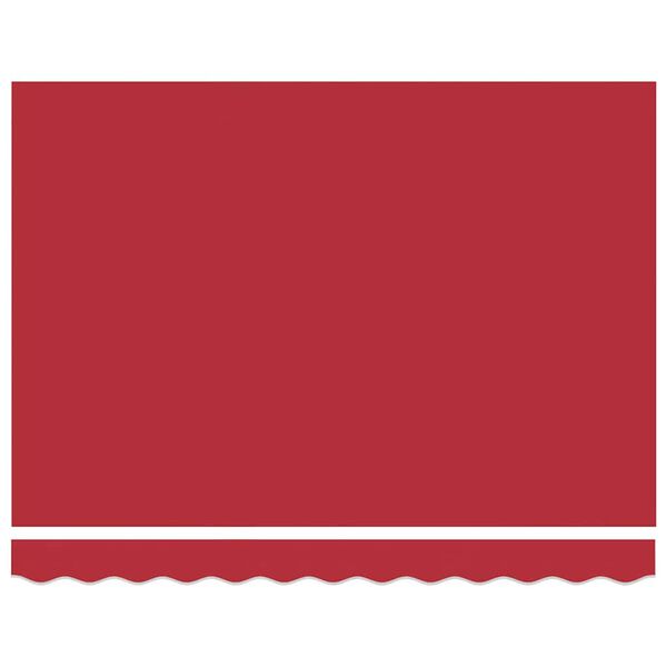 vidaXL Behúzható napellenző Piros 350x250 cm szövet