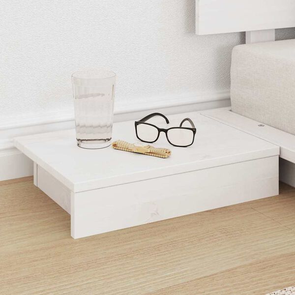 vidaXL Ágykeret Fehér 90 x 200 cm faszínű