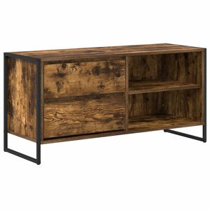 vidaXL TV szekr&eacute;ny 100 x 36 x 49,5 cm F&uuml;st&ouml;s t&ouml;lgy Szerelt Fa