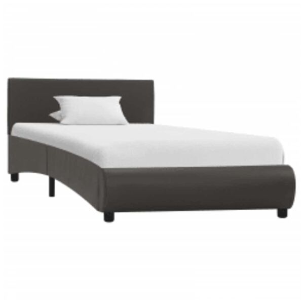 vidaXL sz&uuml;rke LED-es műbőr &aacute;gykeret 90 x 200 cm