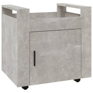 vidaXL betonsz&uuml;rke szerelt fa asztal-kocsi 60 x 45 x 60 cm