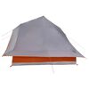 vidaXL Tipi sátor tetővel Szürke és narancs 364 x 281 x 257 cm taft