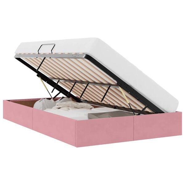 vidaXL T&aacute;rol&oacute;s &Aacute;gy t&aacute;rol&oacute;val R&oacute;zsasz&iacute;n 120 x 200 cm B&aacute;rsony