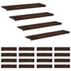 vidaXL L&eacute;pcsőszőnyegek 20 db 110 x 30 x 2 cm S&ouml;t&eacute;t Barna T&ouml;m&ouml;r b&uuml;kkfa