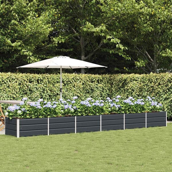 vidaXL N&ouml;v&eacute;nytart&oacute; Antracit 480 x 80 x 45 cm Ac&eacute;l