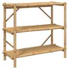 vidaXL 3 szintes bambusz polc 100 x 40 x 90 cm