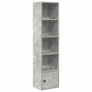 vidaXL betonsz&uuml;rke szerelt fa k&ouml;nyvespolc 31x24x127 cm