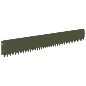 vidaXL Fűszeg&eacute;lyez&eacute;s 30 pcs 103 x 15 cm Ac&eacute;l Olajz&ouml;ld