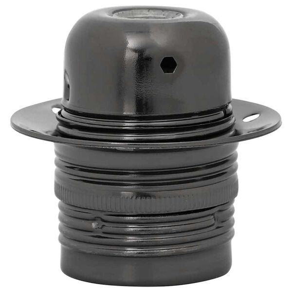 vidaXL 2 db f&eacute;nyes fekete l&aacute;mpatart&oacute;k E27